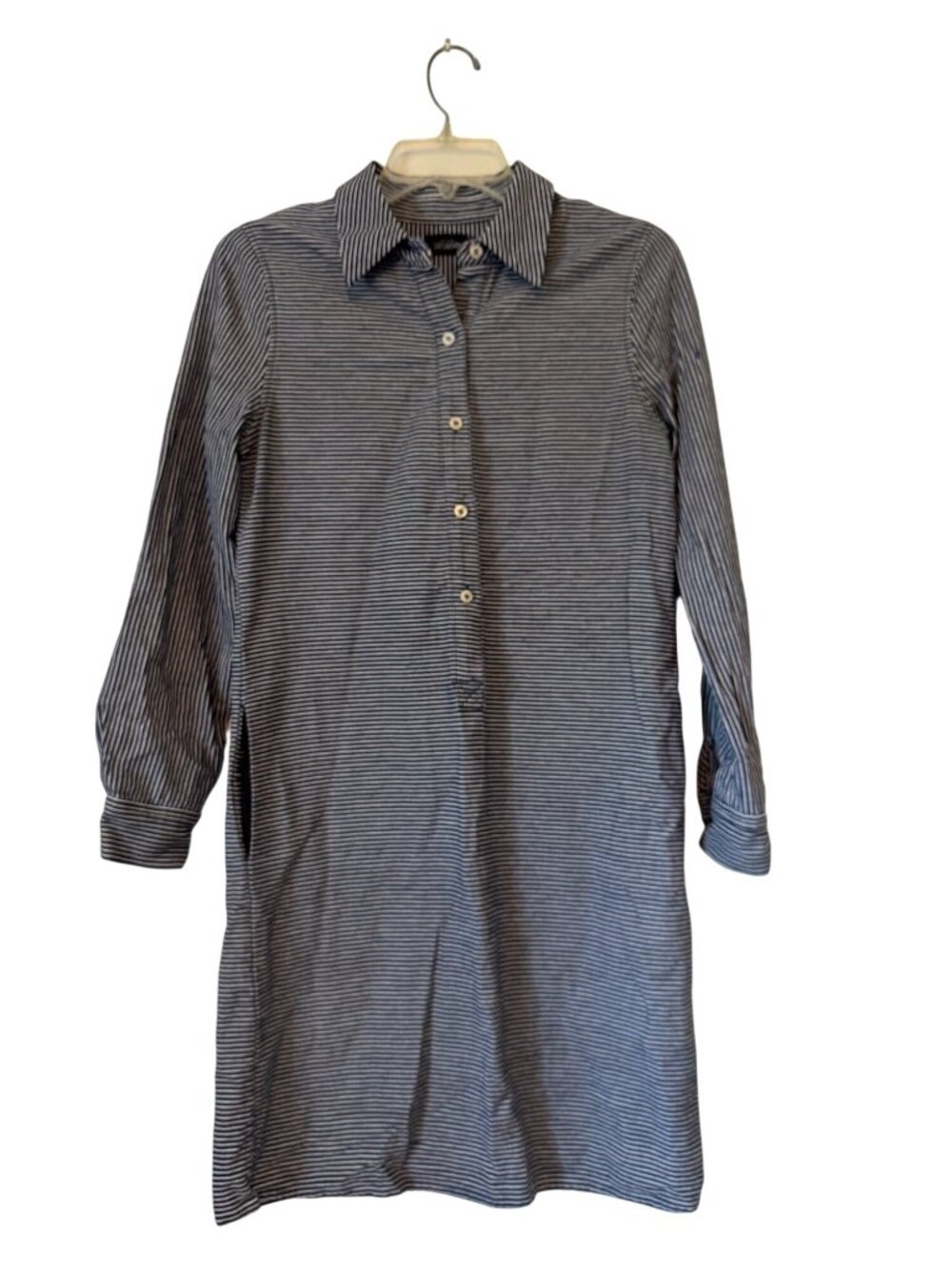Vintage Kate Spade, Saturday, long sleeve striped denim shirt dress xs